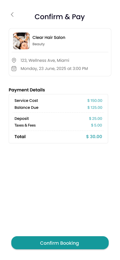 SculptVA client app screen 5